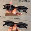 1Pc Women's Oval Small Frame Gradient Glasses Fashion Accessories for Any Face Shape Party Daily Wear