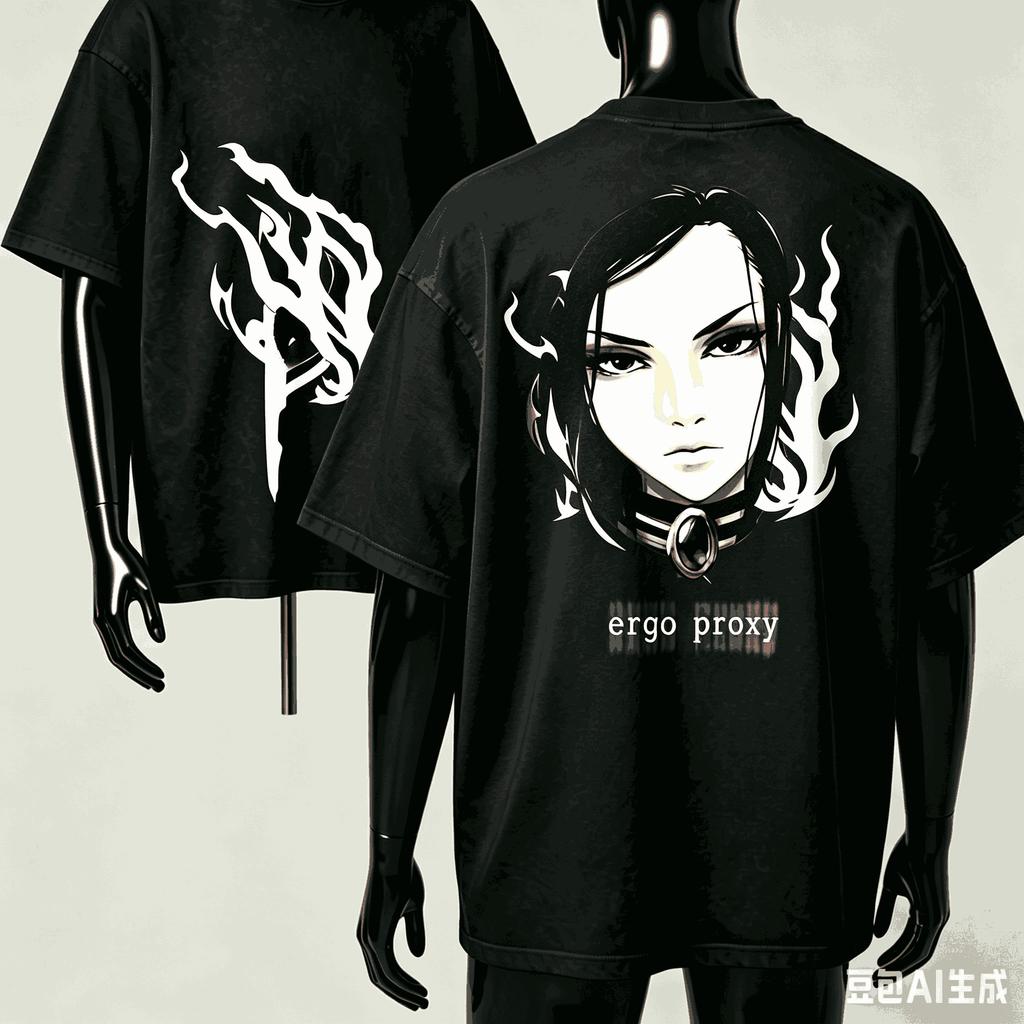 Ergo Proxy Anime Lover T-shirt Harajuku Cotton New Model High Street Retro Oversized Unisex Cla