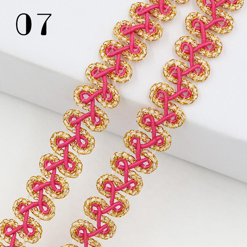 25 Yards Woven Lace Ribbon Centipede Braided Lace Trim DIY Craft Curtain Upholstery Sofa Pillow Clothes Sewing Accessories