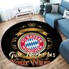 FC Bayern Munchen Custom Name Round Area Rug,Carpet Rug for Living Room Bedroom Sofa Playroom Decor,Non-slip Floor Mat