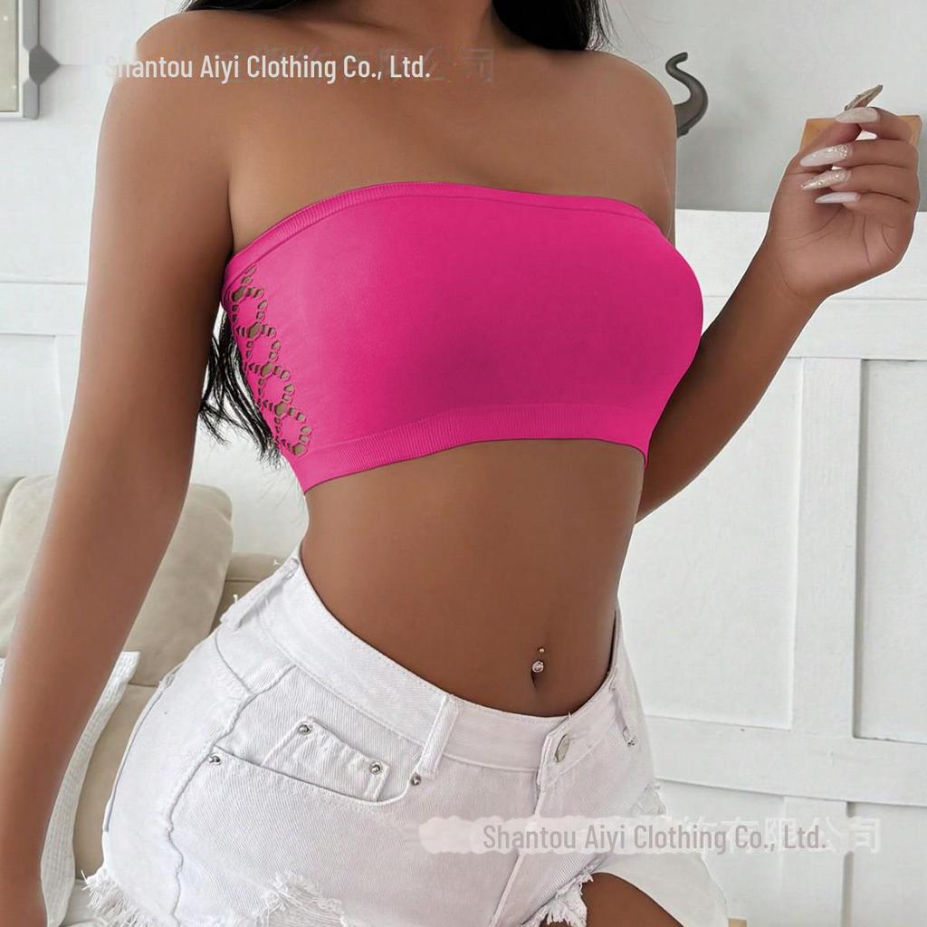 Seamless Breathable Hollow Tube Top: High Elastic Women's Underwear