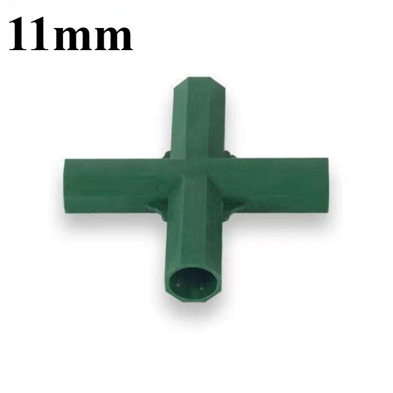 1/2/4PCS Gardening Plant Stakes Plastic Edging Corner Connection Accessories Greenhouse Plant Frame Connectors