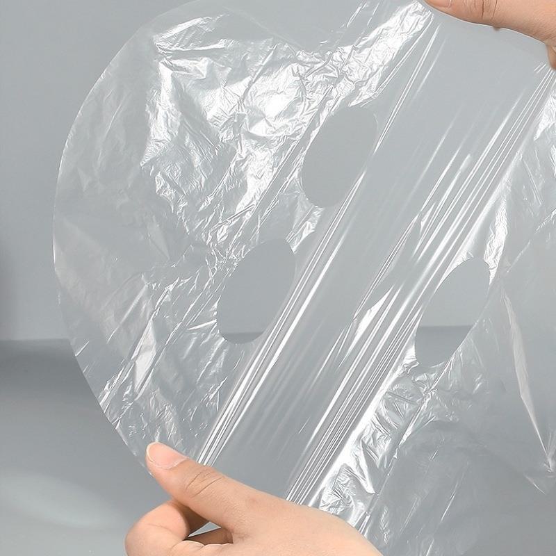 Disposable Facial Plastic Wrap Sheets - 100 Pieces for Beauty Salons, DIY Masks, and Fresh-Keeping.