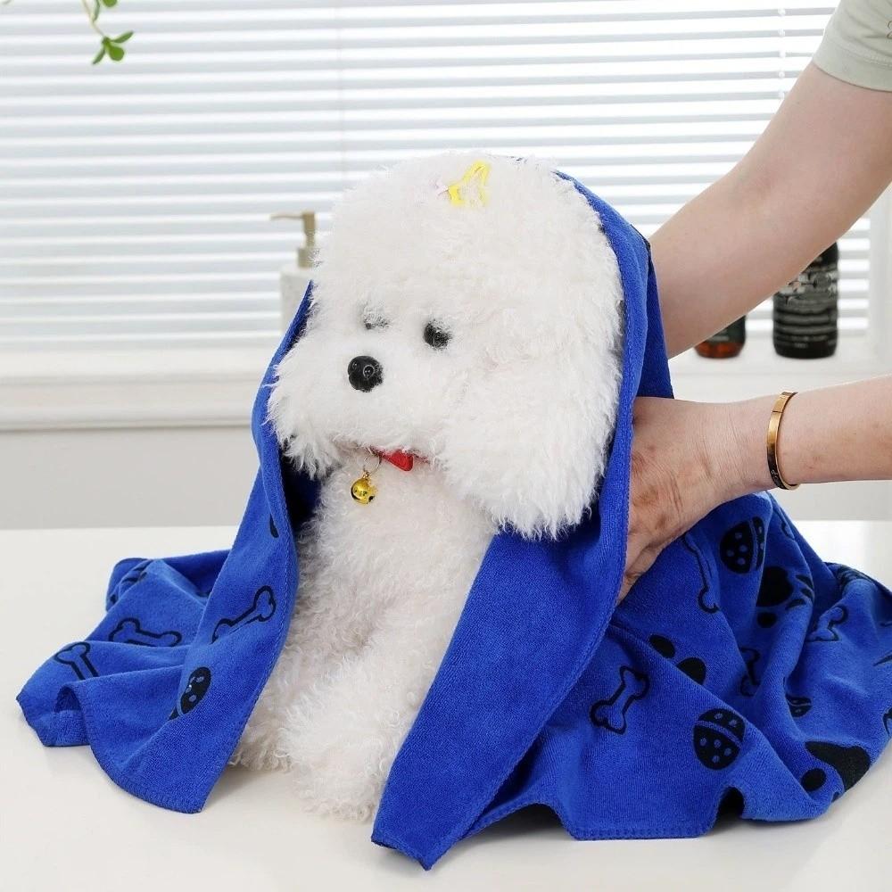 Soft Microfiber Dog Towel Thickened Dog Bath Towels Pet Quick Drying Towel Pet Cleaning