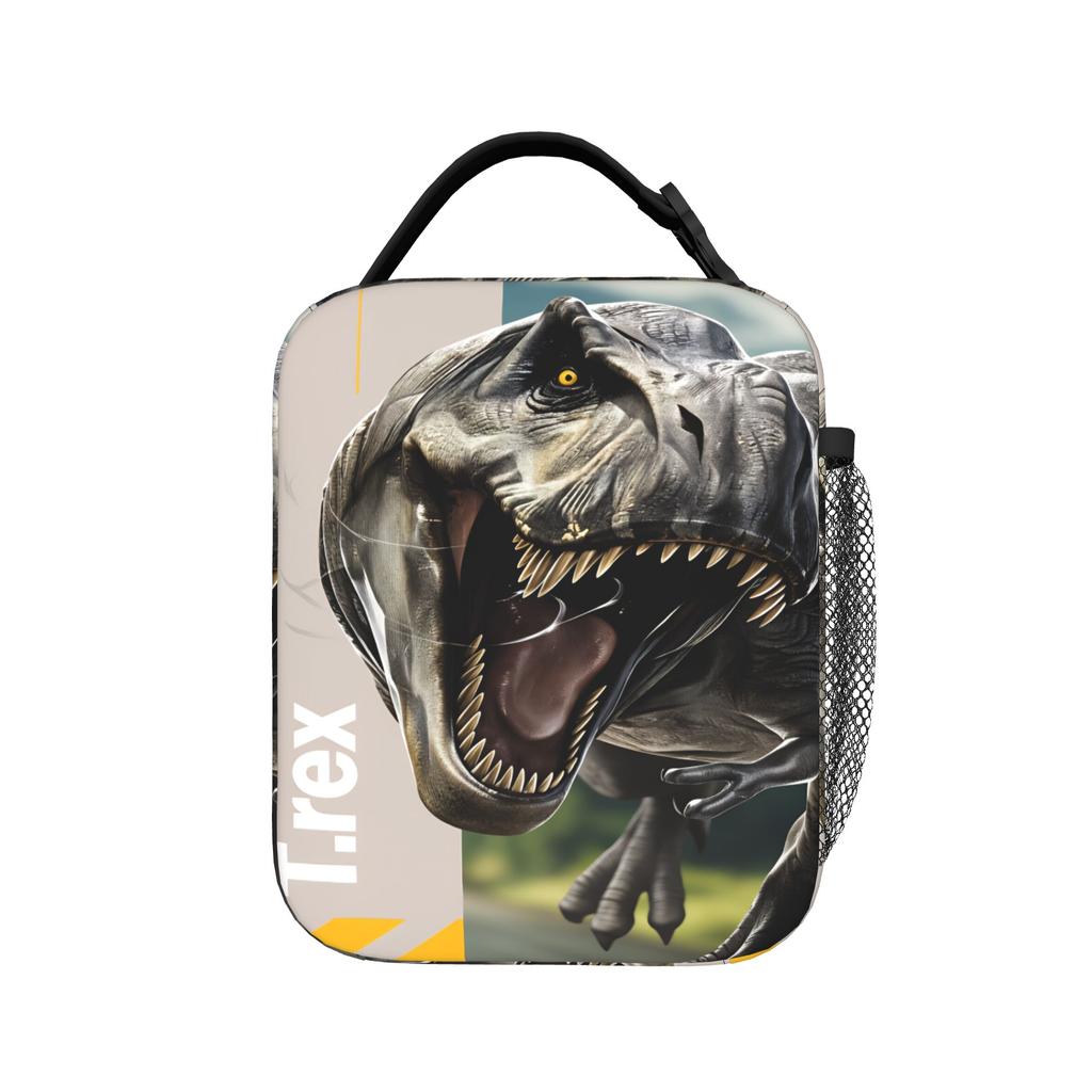 Jurassics Parks Dinosaur Lunch Bag Vintage Lunch Box Travel Portable Insulated Thermal Lunch Bags For Unisex Oxford Cooler Bag