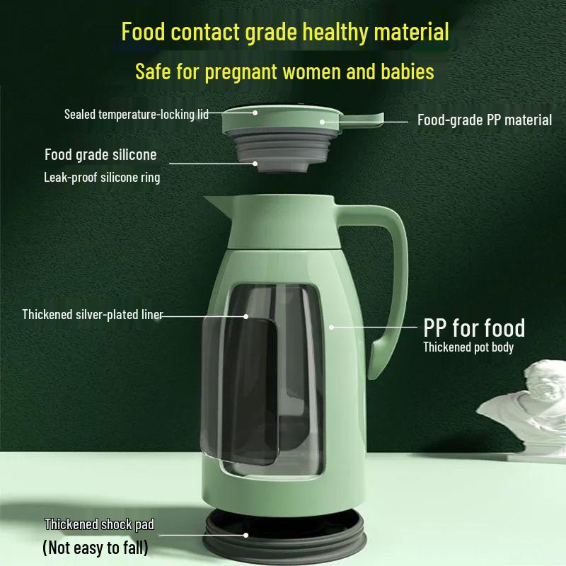 2025 Large Capacity Glass Liner Insulated Thermos for Hot Water - Ideal for Dorms and Homes