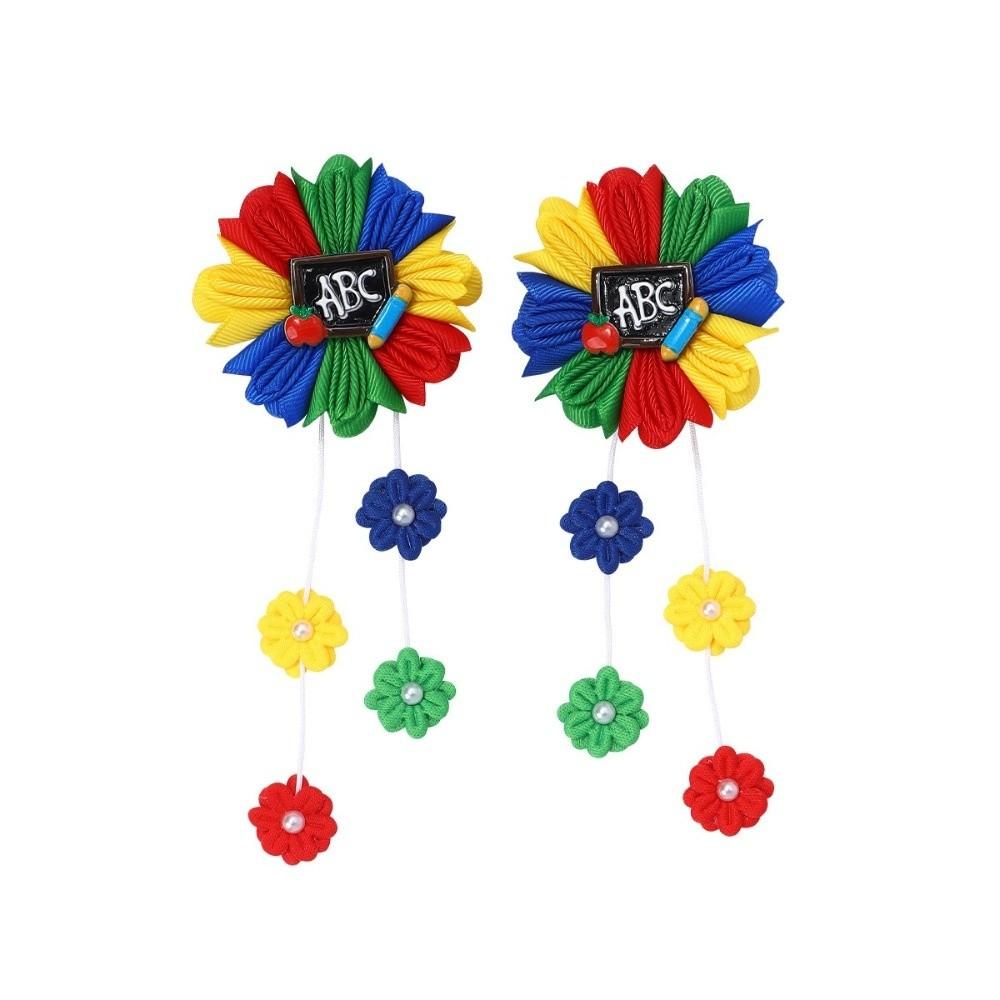 

2Pcs Lovely Hairpins with Flower Tassel Headwear New Barrettes for Girls B