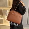 Korean Style Pu Leather Tote Bag Large Capacity Women's Handbag Vintage Boston Shoulder Bag  Lady