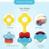 Chewable Musical Instrument Toys Hand Grip Rod Hand Bell Toys Baby Rattle  Ability Training