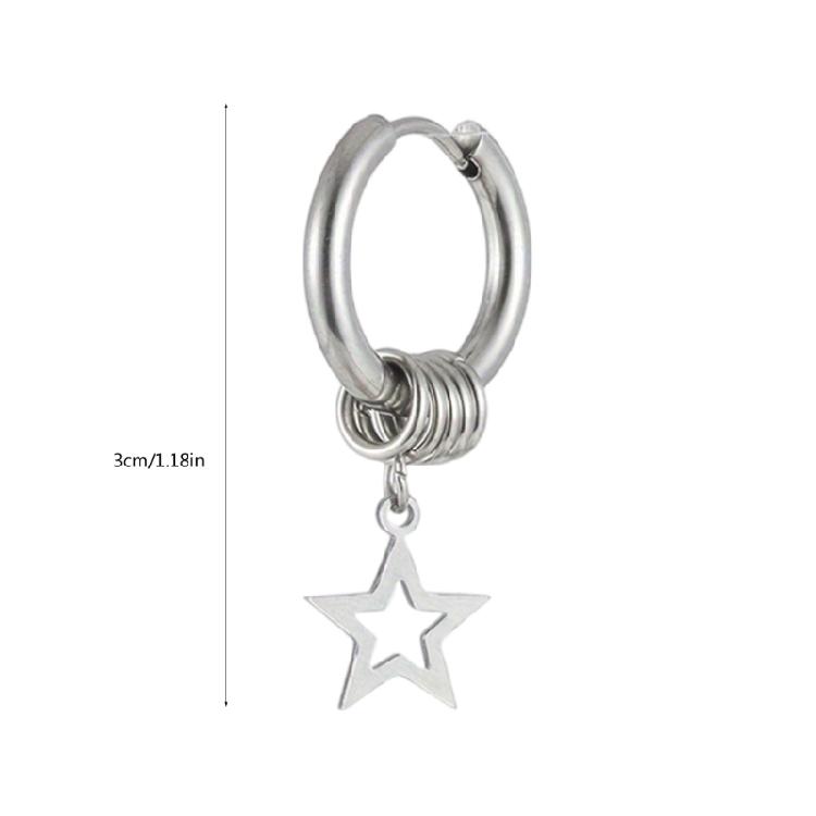 Sweet Cool Dangle Earrings Fashion Punk Hollow Star Pendant Earrings Jewelry