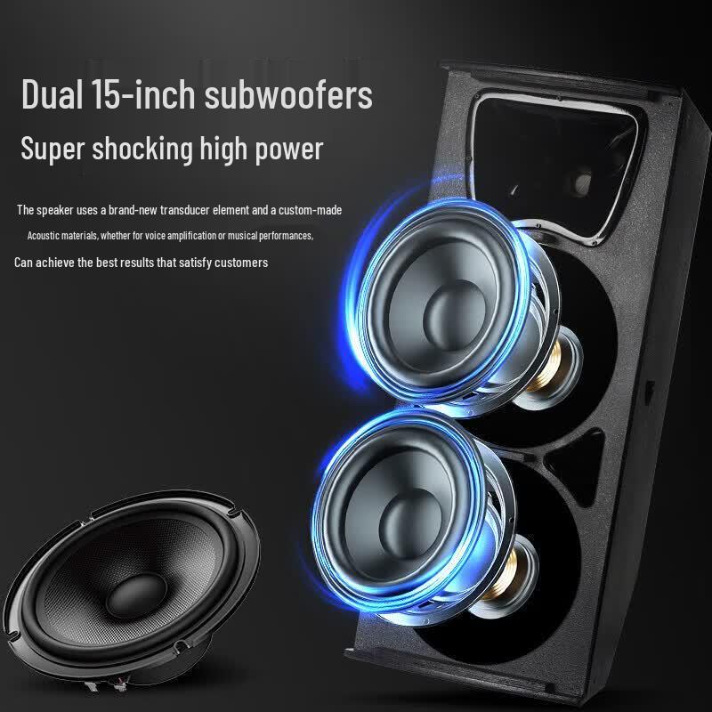 HuiDu EM-152 Professional Dual 15-inch High-Power Speaker (CN version)