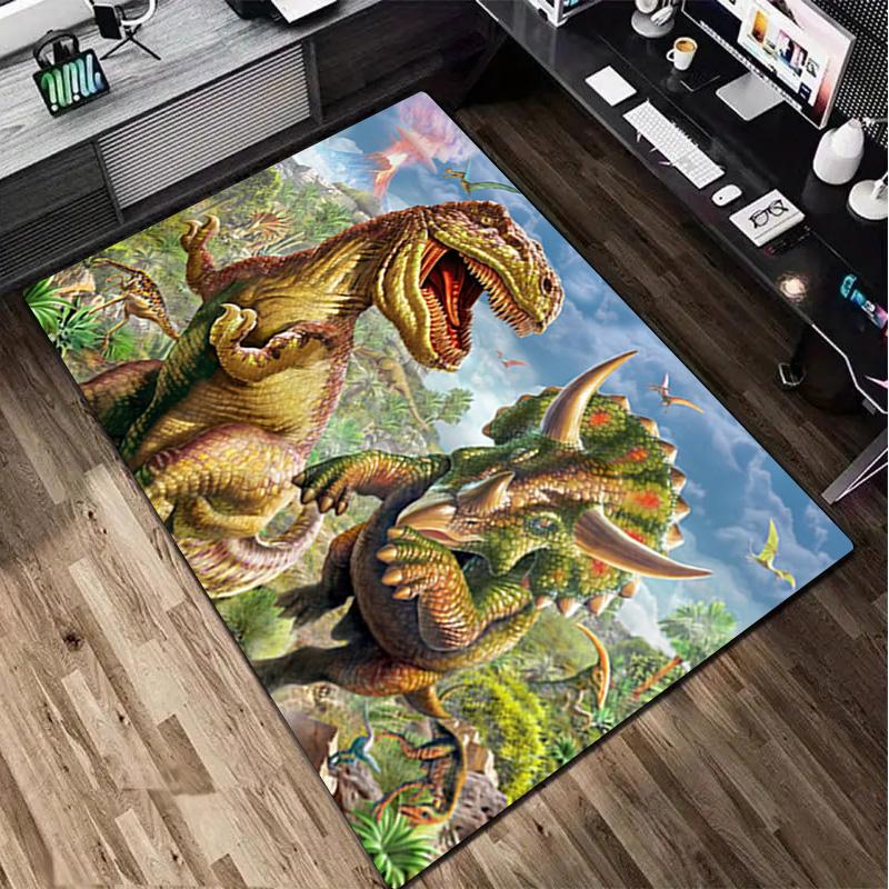 1Pc Dinosaur Rug - Home carpet Office Decorative Carpet For Living Room Bedroom Door Mat Floor Rug Computer Chair Area Rug