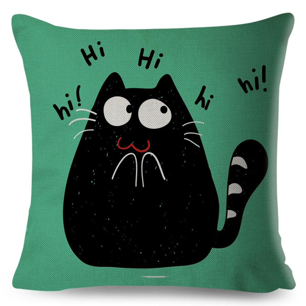 Colorful Cute Cartoon Pet Dog Cat Cushion Cover for Children Room Sofa Decor Animal Dinosaur Giraffe Pillow Case Pillowcase