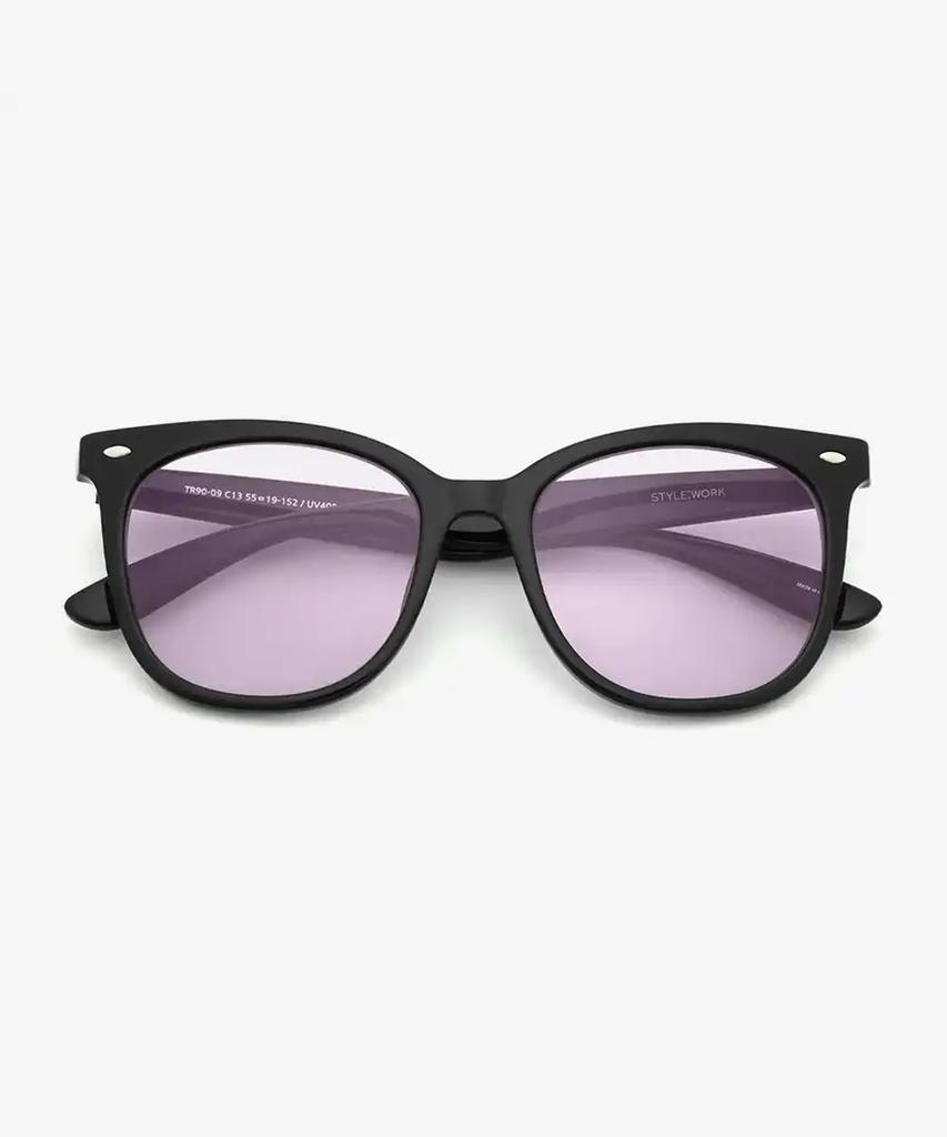 Seutailwokeu Purple Tint Style Work Tr90-09 C13_Pu Style Work Sunglasses
