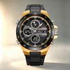 Men's Digital Watch SKMEI 3 Time Zones Alarm LED Backlight 2808