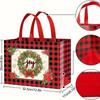 4/12pcs Christmas Gift Bags Tote Bags with Handles Reusable Non-Woven Shopping Bags for Xmas Gifts Wrapping Holiday Party Decors