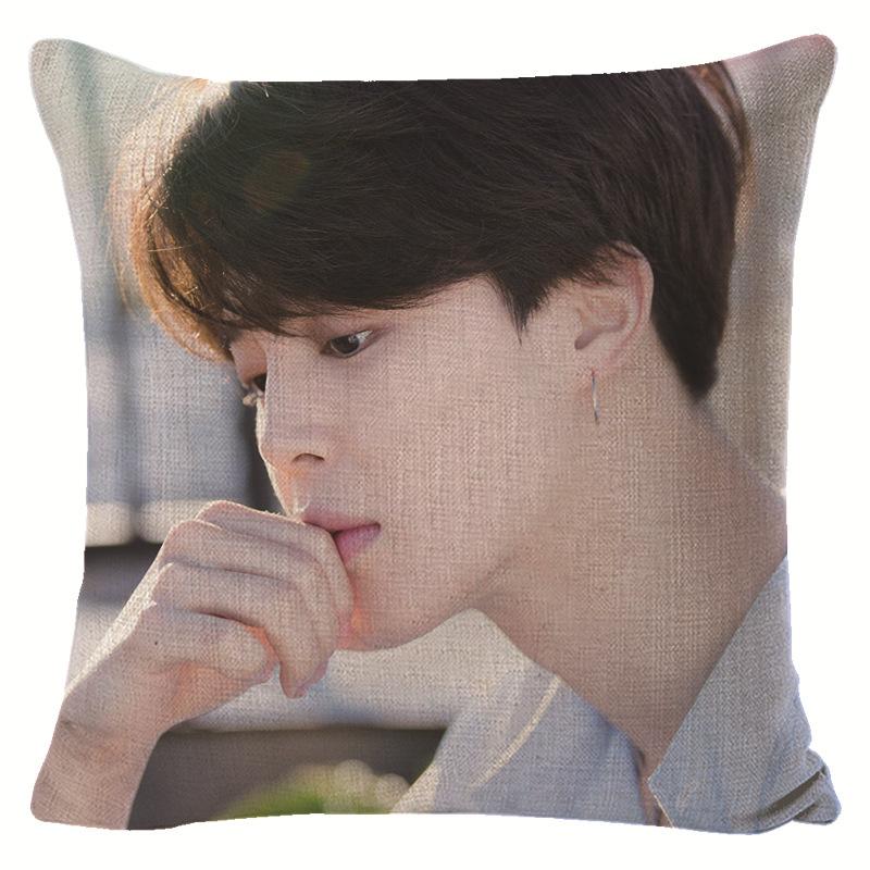 BTS Presente para Fã Capa de Almofada Decorativa para Sofá