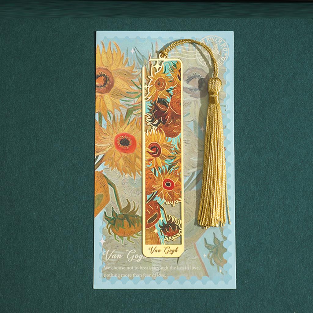 Duté květinové záložky střapce záložky kovové záložky oddělovač stránek knihy čtecí příslušenství dárek pro milovníka knih