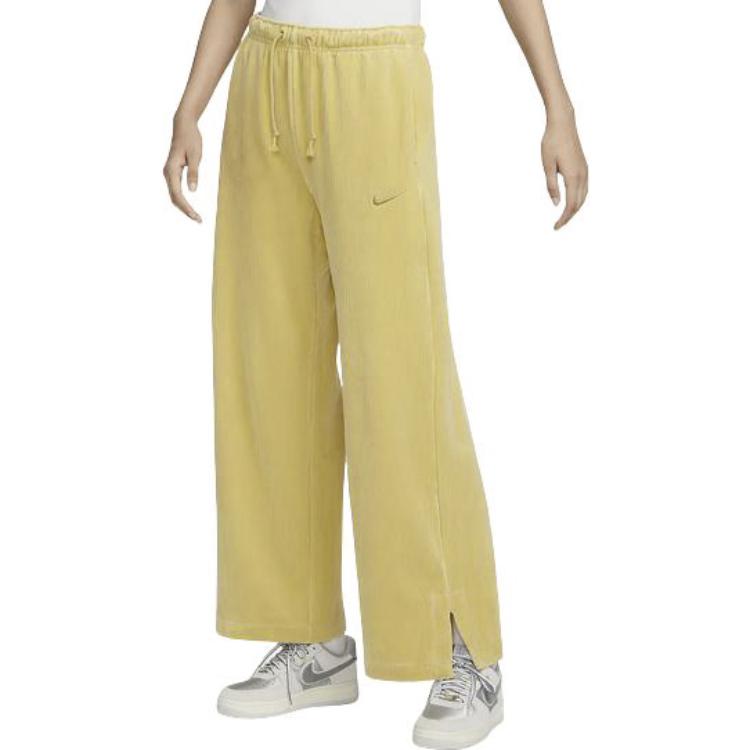 New Nike Casual Pants Women's Yellow DQ5922-720