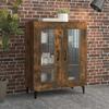 Vidaxl Cabinet, Smoked Oak, 69.5X34X90 Cm, Wood-Based Material