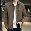 PLAYBOY Men's Casual Solid Color Windproof Jacket