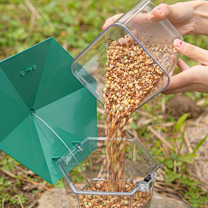 Large Outdoor Foldable Bird Feeder Cage with Multiple Feeding Spots Multi-functional Outdoor Bird Feed