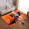 Japanese Anime Dragon Ball Printed Flannel Anti-Slip Carpet, Home Decor Suitable for Living Room and Bedroom