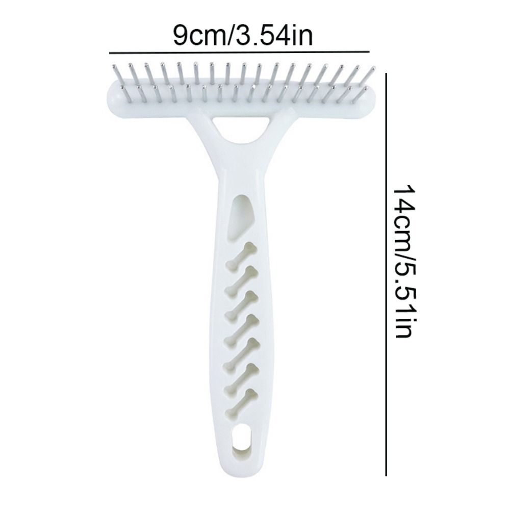 Stainless Steel Dog Needle Row Comb Double Row Dog Hair Fur Shedding Remove  For Dogs Puppy Cats