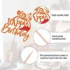 Thanksgiving Turkey Maple Leaf Cake Topper Decorations Paper Party Dessert Table Decoration