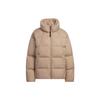 Originals Classic Three Stripes Warm Puffy Down Coat Casual Outerwear Women Dark Brown HN2111
