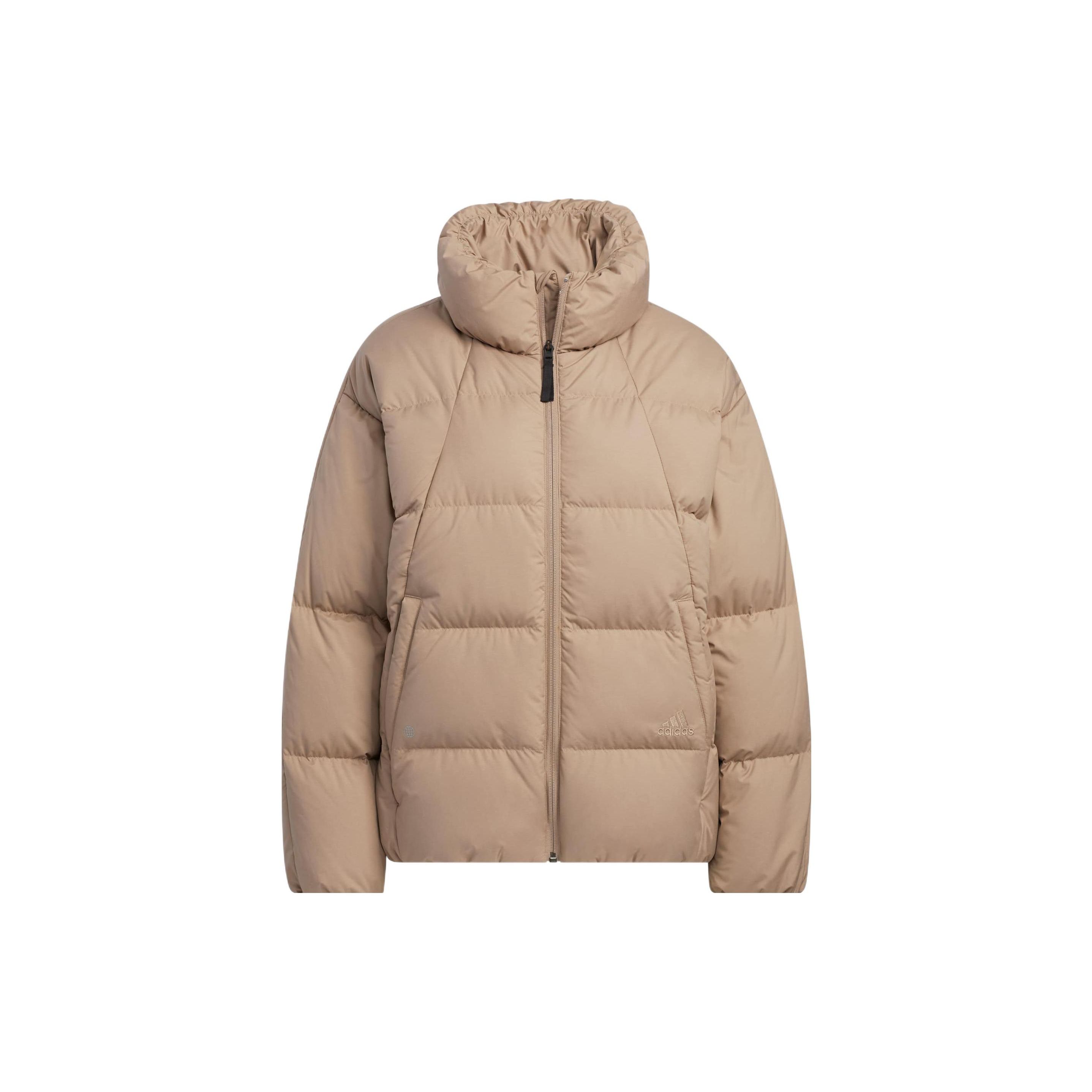 

Adidas Originals Classic Three Stripes Warm Puffy Down Coat Casual Outerwear Women Dark Brown HN2111 XL