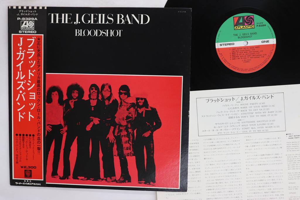 LP Record J GEILS BAND Blood Shot P8329A ATLANTIC 1973 Japan Obi Rock Used