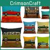Car Vintage Dog Print Pillow Case Cartoon Beautiful Cushion Cover For Cars Home Decor Living Sofa