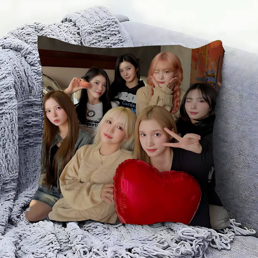 

Korean Girl Group Dreamcatcher Pillow Gift Home Office Decoration Bedroom Sofa Car Cushion Cover Case 45x45 16x16Inch