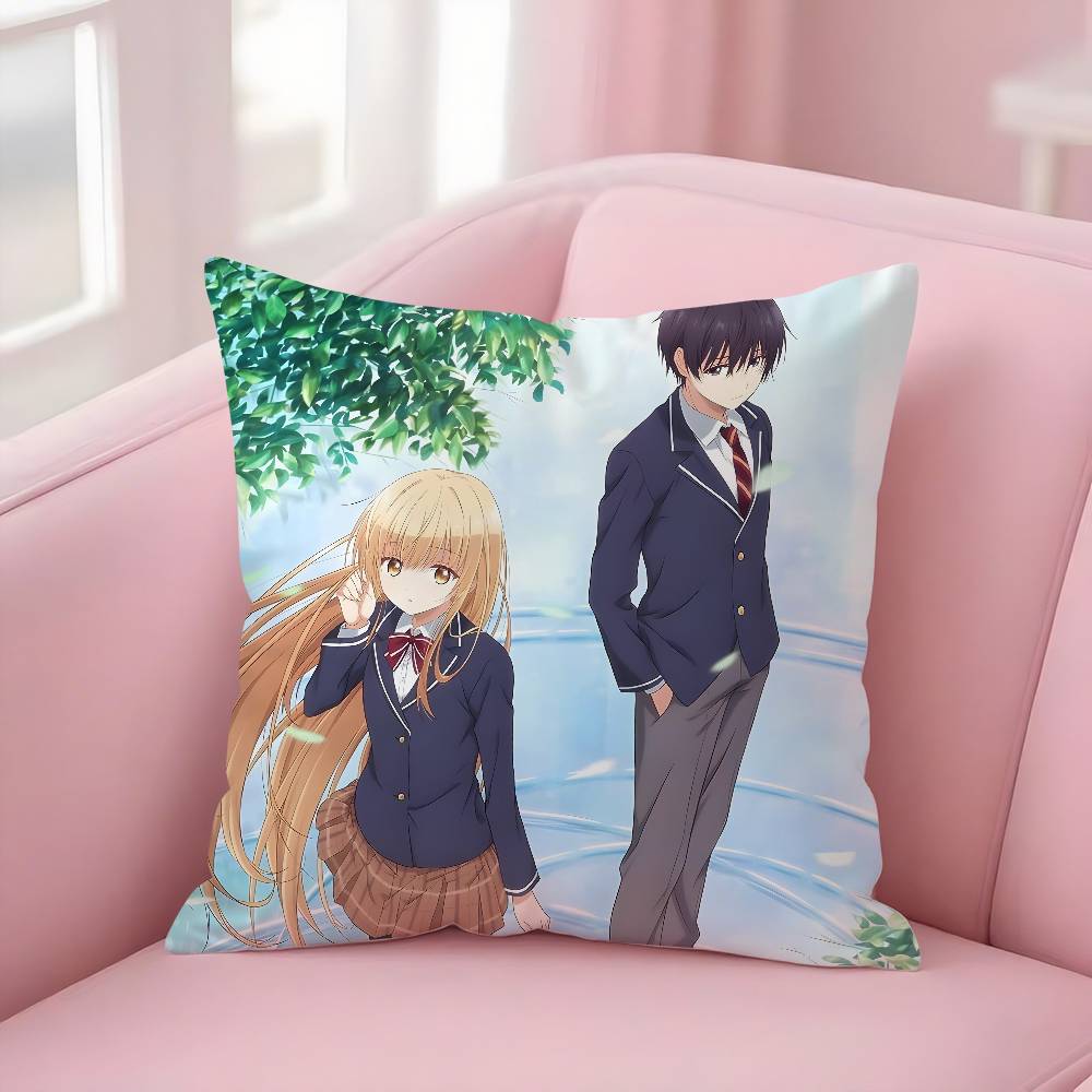 Anime M-My Next Door GirlS Pillow Case Soft Plush Fabric Double Sided Print Decorative Home Living Room Gift Cushion Cover