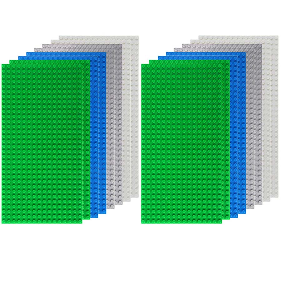 

Non-Toxic 16Pcs 16X32 Dots Classic Base Plates Moc Dly Plastic Bricks Baseplates Citydimensions Building Blocks Figures Construction 16pcs 16x32