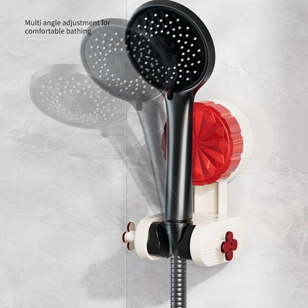 Universals Suction Cup Shower Mount Holder Base Bathroom Adjustable Wall Mounted Shower Head Holder Easy Installation