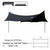 Ultralight Blackout Outdoor Camping Canopy Tarp