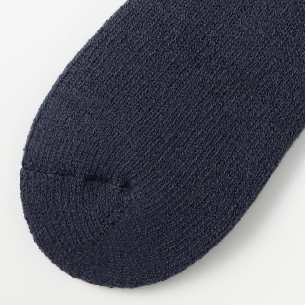 Gunze Ultra Heat Warm Socks Wool Cold Weather Protection Men's UCHI-COLLE (2-Pair Set), Blend, Brushed, Mid-Length,