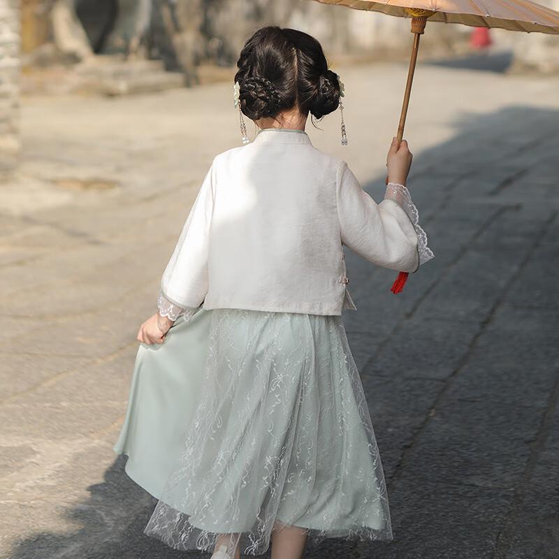 Qiboh Girls' Hanfu New Chinese Style Set 2025
