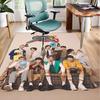Kpop music Office Rug Chair Mat, Game Carpet, Suitable for Front Door, Bedroom, Living Room, Desk, Holiday Gift