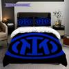 Biancheria da letto Colori Stelle Emblema Inter (1 * copripiumino + 2 * federa, senza nucleo) Copripiumino e federa 2D piatti, morbidi e confortevoli