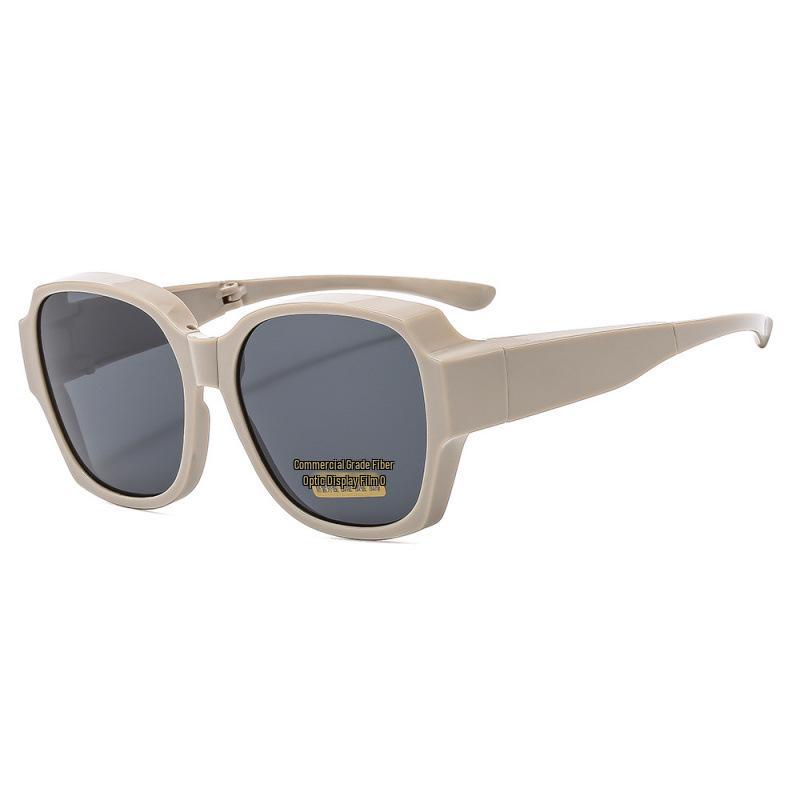 Dual-Use Folding Polarized Women s Sunglasses - Clip-On for Driving and Outdoor Protection.