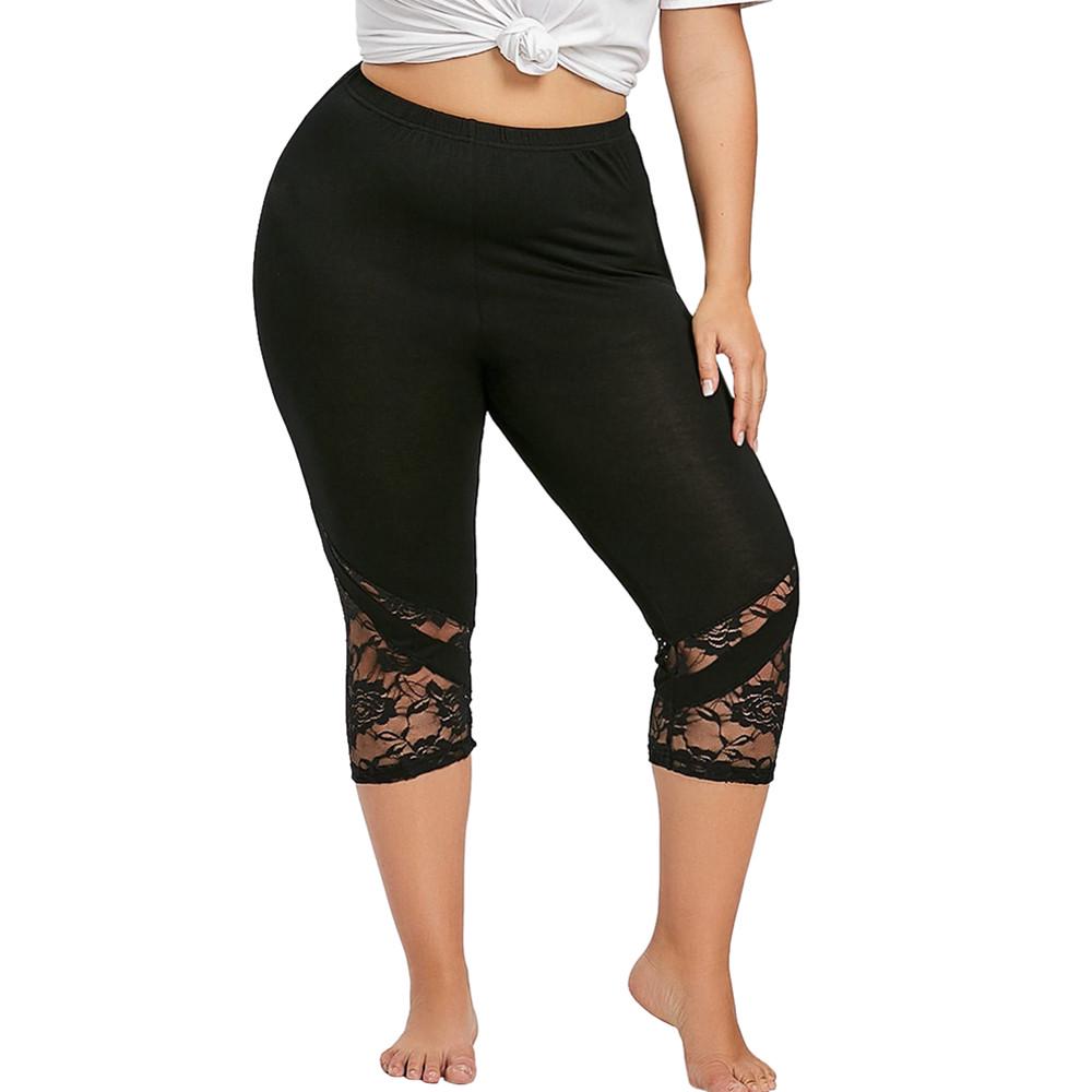lace stretch pants