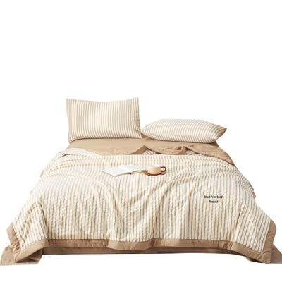 Kołdra z przędzy barwionej włóknem sojowym w stylu Muji