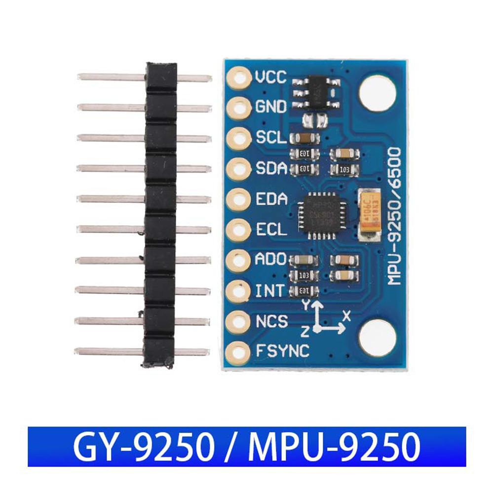 GY-9250 MPU9250 9-axis/9-axis Attitude Sensory Module IIC/SPI Gyro+Accelerator+Magnetometer Sensing Device 3-5V Power