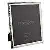 Impressions 999 Silver Narrow Wave Photo Frame 8 X 10 Wood Back Made In Italy