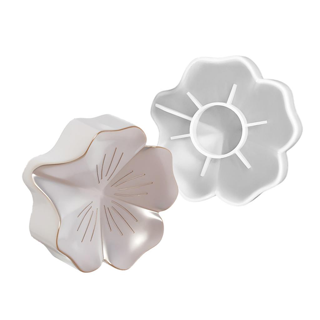 Handmade Crafting Molds Silicone Mold Storage Box Mold Flower Shape for Projects and Home Decoration Enhancements