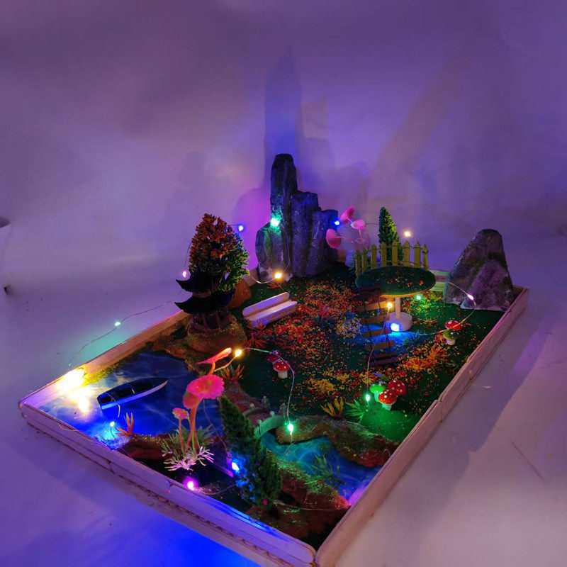 DIY Model Landscape Kit: Green Plants & Scenery Ornaments for Children's Creative Crafting
