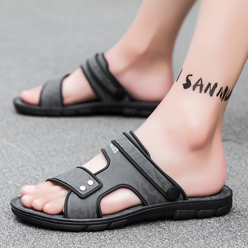 Fashion Summer Men Sandals Open Toe Flat Mens Casual Shoes Outdoor Walking Sandals for Men Beach Shoes sandalias hombre Men slippers